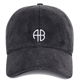 Anine Bing Jeremy Baseball Cap, Washed Smoke Grey